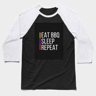 EAT BBQ Baseball T-Shirt